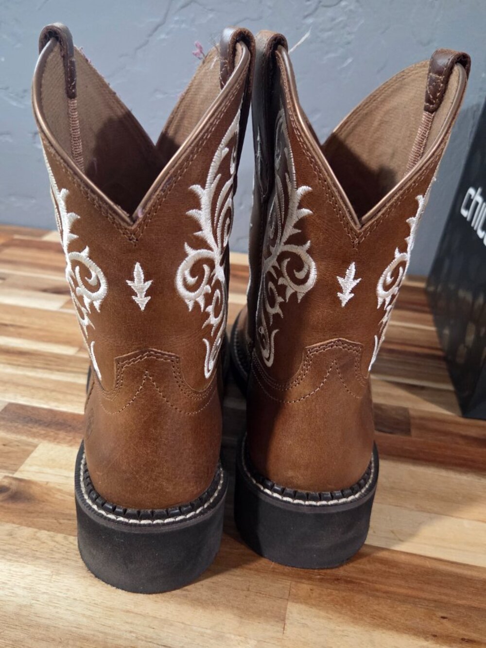 Ariat Fatbaby Heritage Lilah Shorty Cowboy Boots Sz 9 - Picture 5 of 7